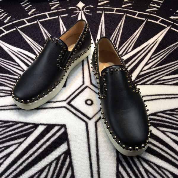 16AW クリスチャン ルブタンコピー スリッポン Christian Louboutin ☆Pik Boat Flat Python Clark 3150443B002